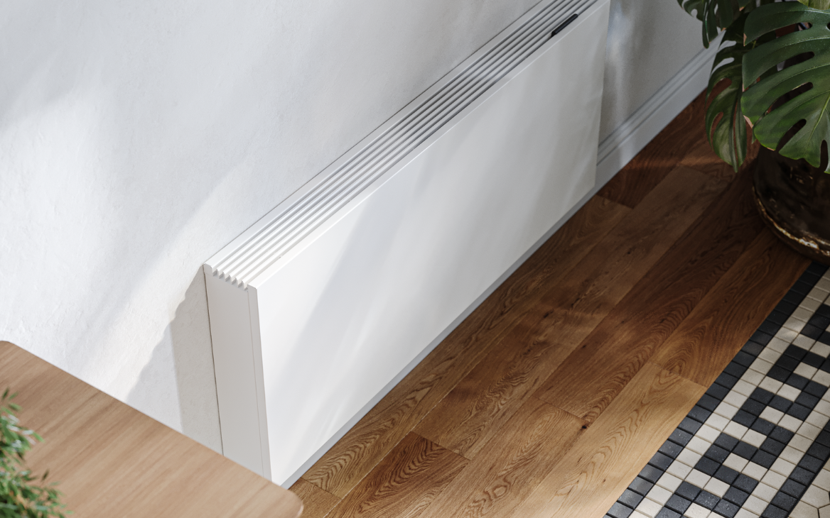 radiator aan de muur