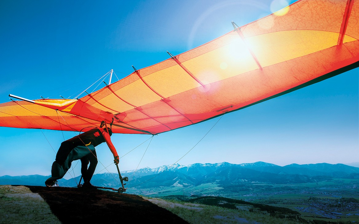 paragilden lucht berg