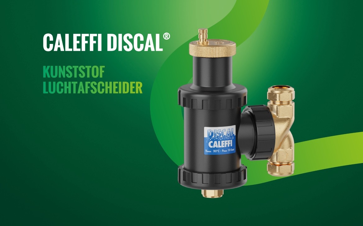 Caleffi DISCAL®: kunststof luchtafscheider