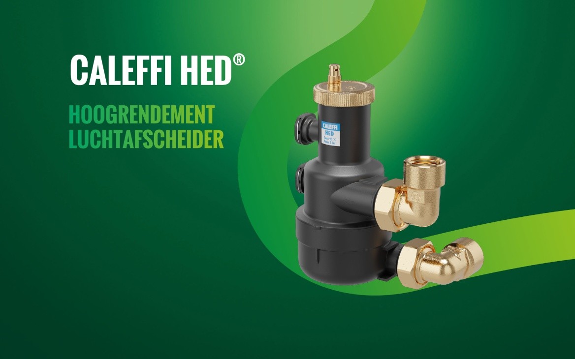 CALEFFI HED luchtafscheider voor warmtepompsystemen