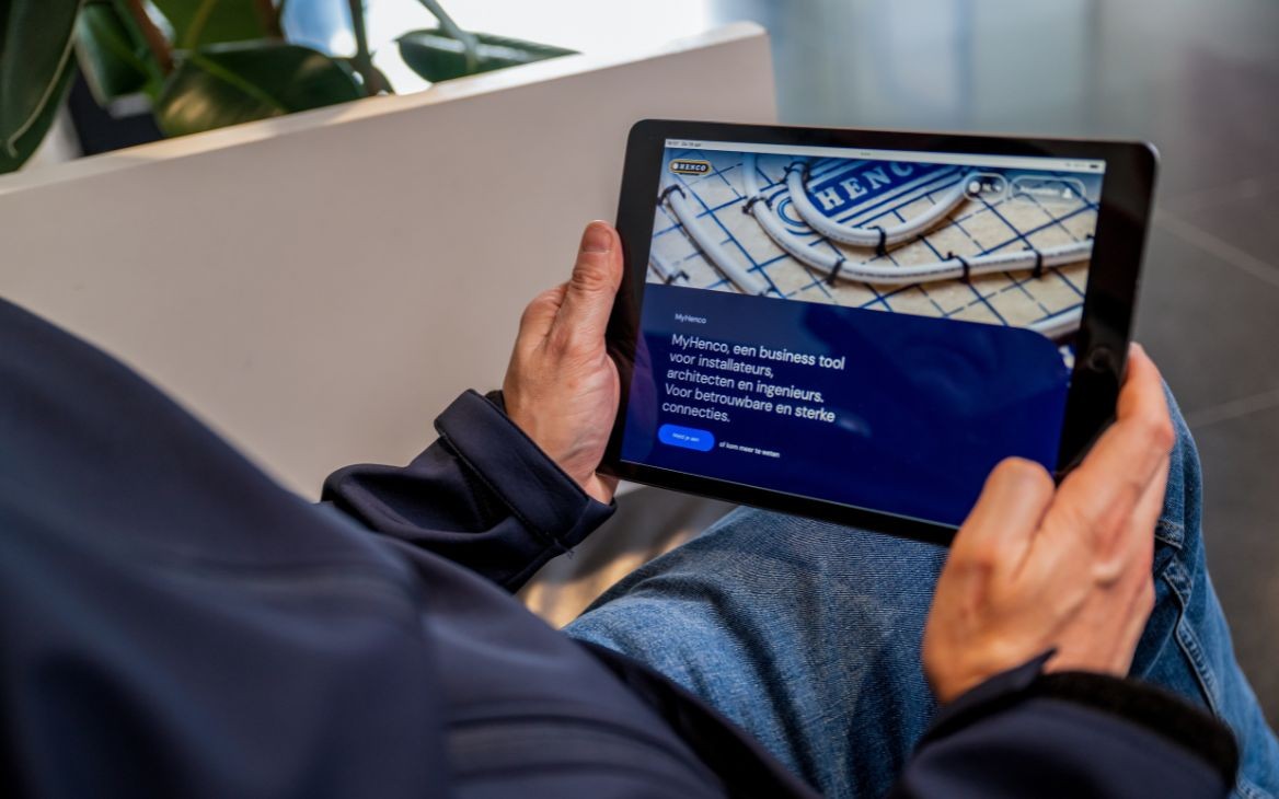 Tablet myhenco installatie app