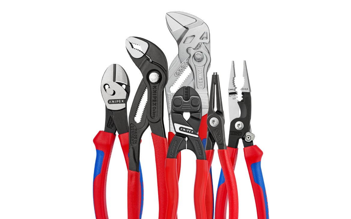 Knipex universeel tang rood