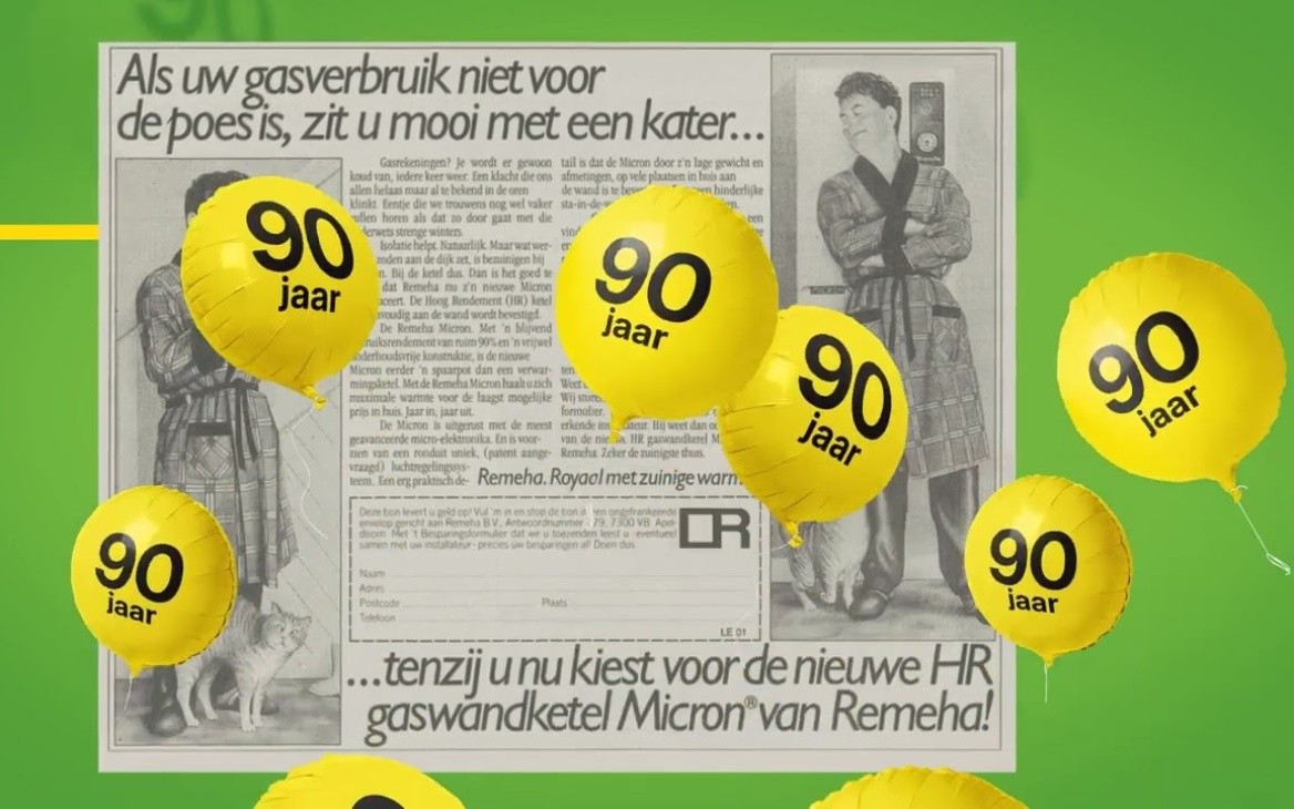 Remeha 90 jaar jubileumactie 